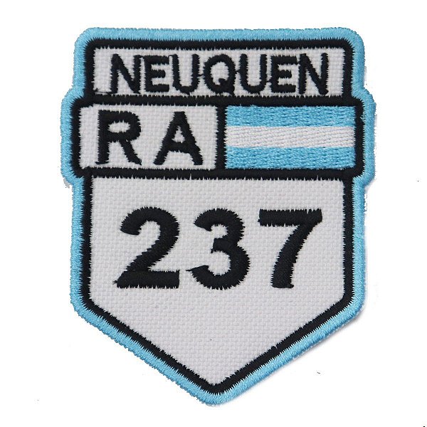 Patch Bordado Rota Neuquen RA 237 - Argentina  8x6cm