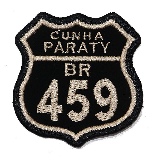 Patch Bordado Rota Cunha Paraty 6x6cm