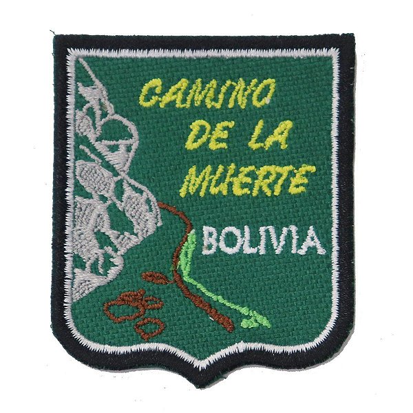 Patch Bordado Rota Camilo de la Muerte - Bolivia 6x5cm