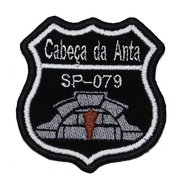 Patch Bordado Rota Cabeça da Anta SP-079 6x6cm