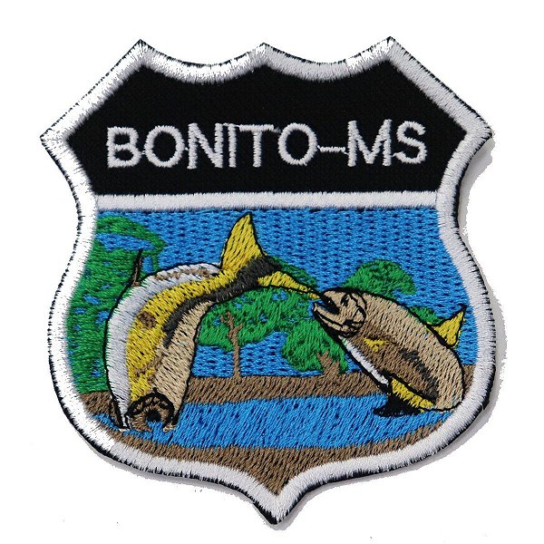 Patch Bordado Rota Bonito - MS 8x7cm