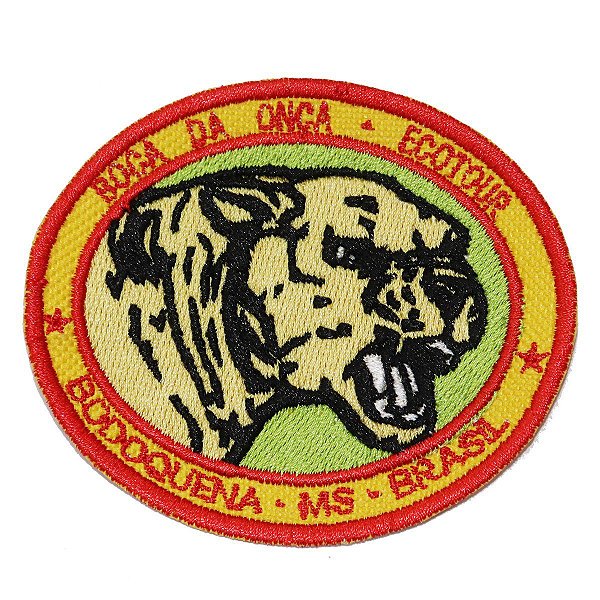 Patch Bordado Rota Boca da Onça 7x8cm