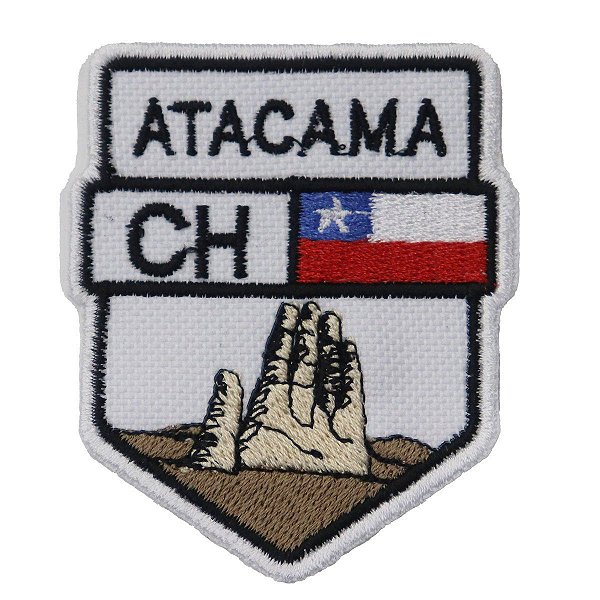 Patch Bordado Rota Atacama 7x6cm