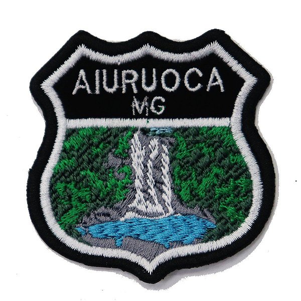Patch Bordado Rota Aiuruoca - MG 6x6cm