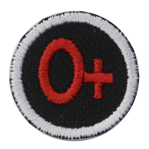 Patch Bordado Redondo O+ 3x3cm