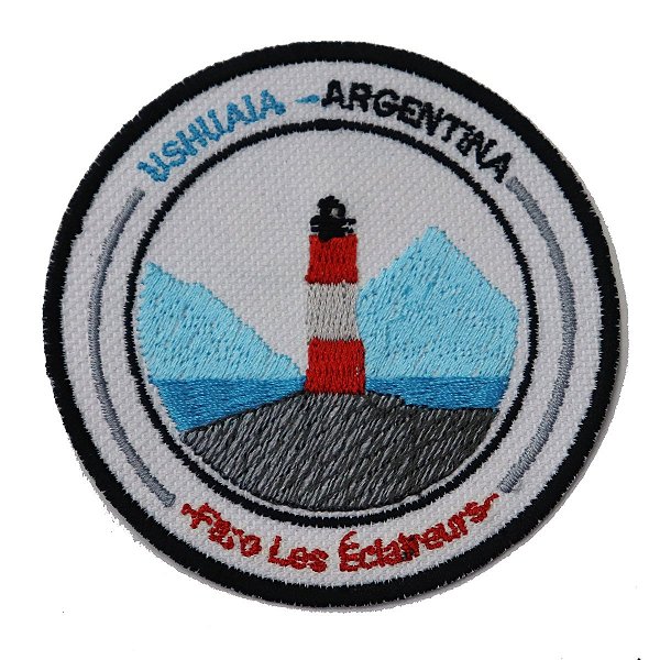 Patch Bordado Ushuaia Argentina - 8x8cm