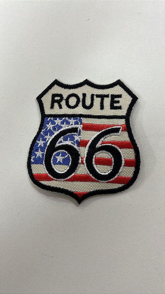 Patch Bordado Route 66 Personaliado
