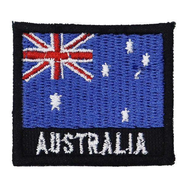 Patch Bordado Bandeira Australia 4x4 cm