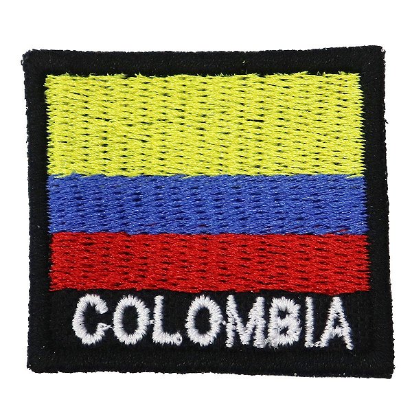 Patch Bordado Bandeira Colombia 4x4 cm