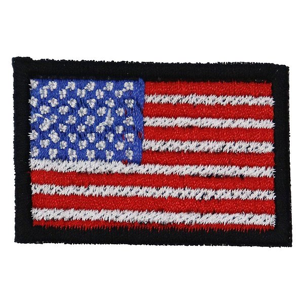 Patch Bordado Bandeira Estados Unidos 3x4 cm