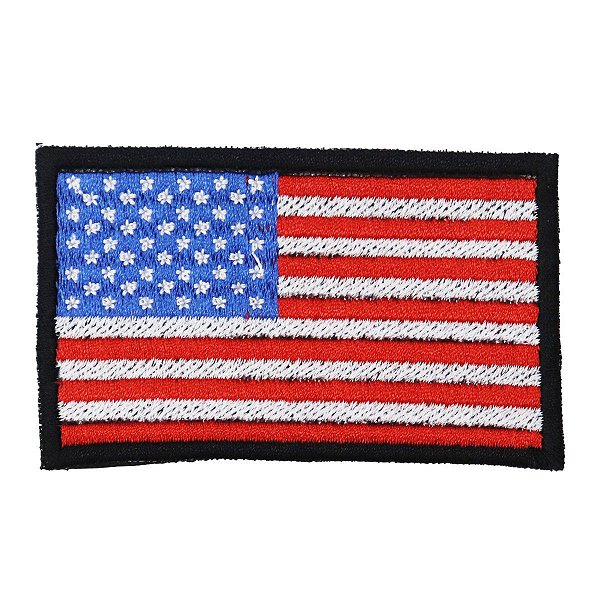 Patch Bordado Bandeira Estados Unidos 5x8 cm