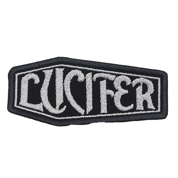 Patch Bordado Banda Lucifer 4x9cm