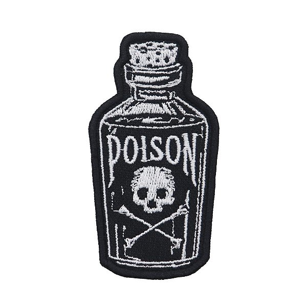 Patch Bordado Banda Poison 9x4,5cm