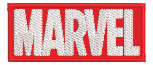 Patch Bordado Marvel Logo 10x44cm
