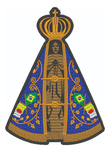 Patch Bordado Religiosos N S Aparecida 20x28cm