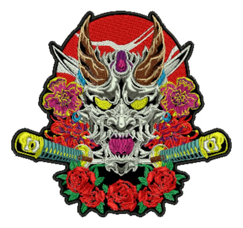 Patch Bordado Grandes Hanya Espadas 28x27cm