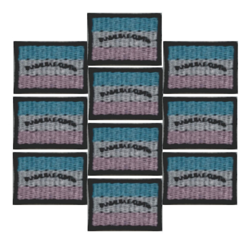 Patch Bordado Bandeira Espirito Santo 10 Peças 3x2cm