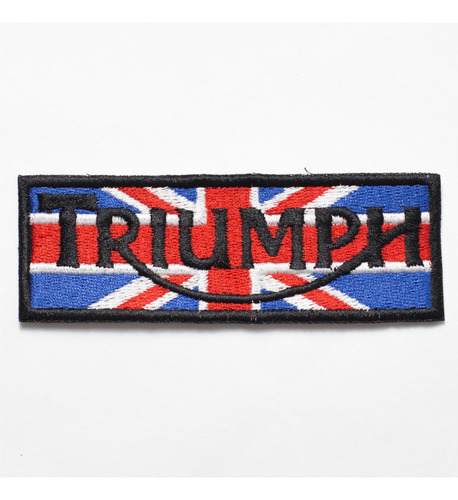 Patch Bordado Triumph England 11x3,7cm