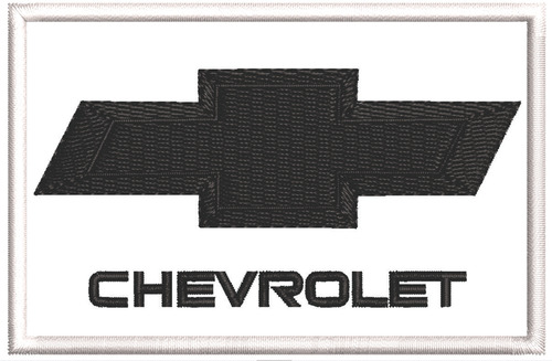 Patch Bordado Chevrolet Logo Em 10x6,5cm