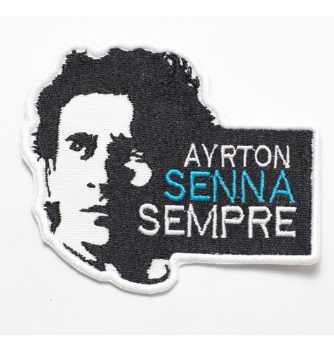 Patch Bordado Piloto Formula 1 9x7,5cm