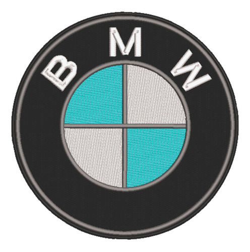 Patch Bordado Bmw Logo 25x25cm