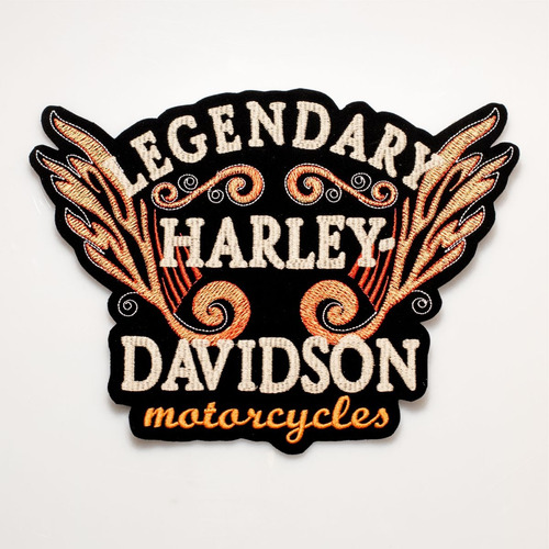 Patch Bordado Harley Davidson Legendary Motorc 28x21cm