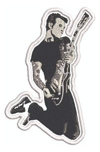 Patch Bordado Música Mike Ness Social Distortion 6,5x10cm
