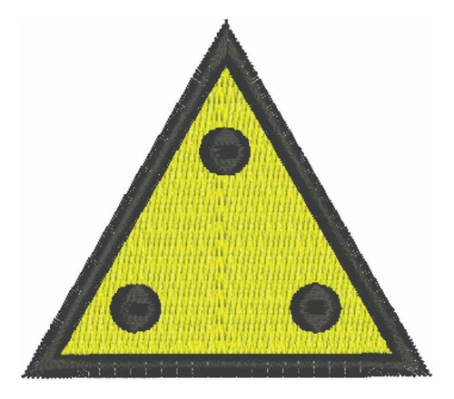 Patch Bordado Masson Triangulo 6x6cm