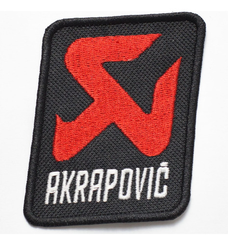 Patch Bordado Acessórios Akrapovic 8x7,4cm