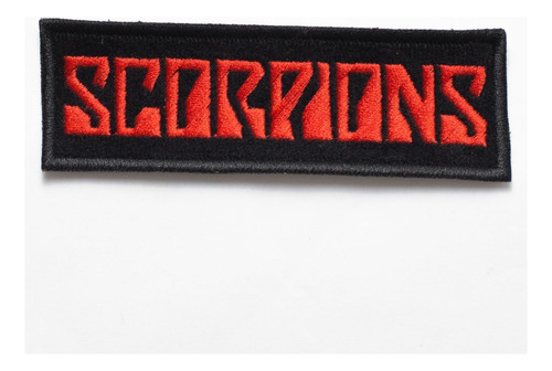 Patch Bordado Música Scorpions Tarjeta 10x4cm