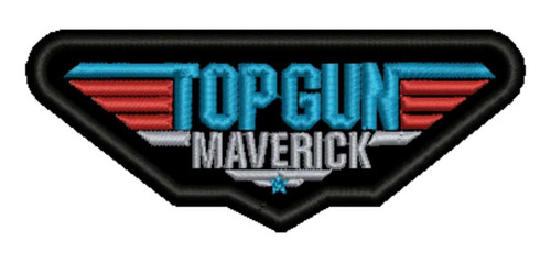 Patch Bordado Top Gun Maverick 1x4cm