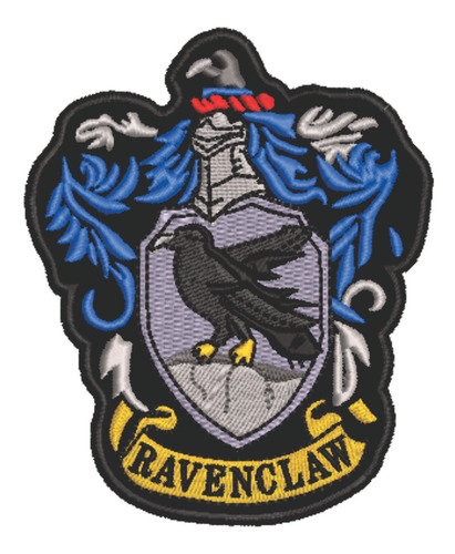 Patch Bordado Cartoons Ravenclaw Corvinal 8,2x10cm