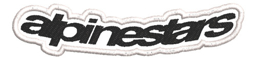 Patch Bordado Acessórios Alpinestars Tarjeta Gola 11,5x22cm
