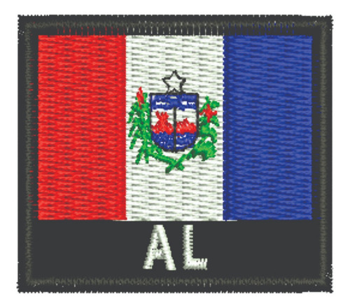 Patch Bordado Bandeiras Bandeira Alagoas 6x4cm