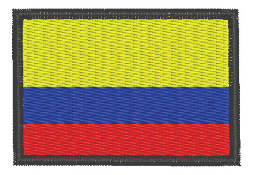 Patch Bordado Bandeiras Bandeira Colombia 8x5cm