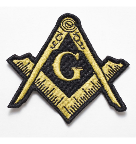 Patch Bordado Masson Regua Esquadro 8x7,1cm