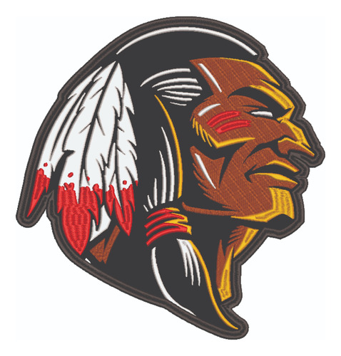 Patch Bordado Diversos Indio Apache 28x30cm