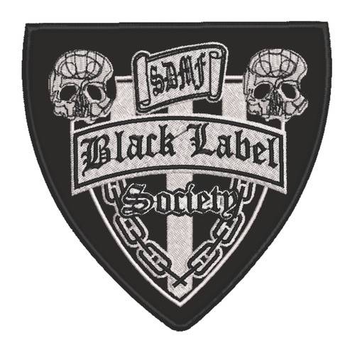 Patch Bordado Música Black Label Society 13x13cm