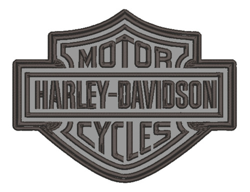 Patch Bordado Harley Davidson Reflectivo 20x15cm