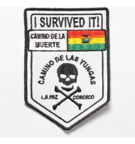 Patch Bordado Placas Camino De Las Yungas 7x10cm