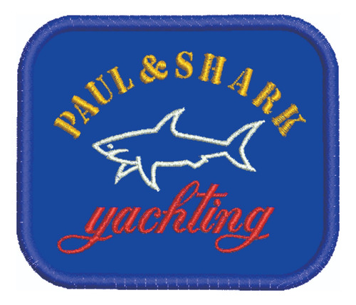 Patch Bordado Marcas Paul E Shark 7x6cm