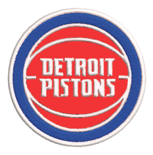 Patch Bordado Esportes Nba Detroit Pistons 8,5x8,5cm