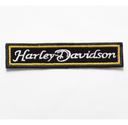Patch Bordado Harley Davidson Tarjeta Borda 10x2cm