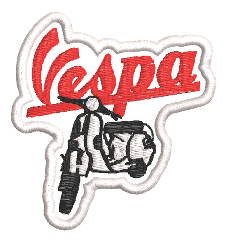 Patch Bordado Vespa Lambretta 6,5x7cm