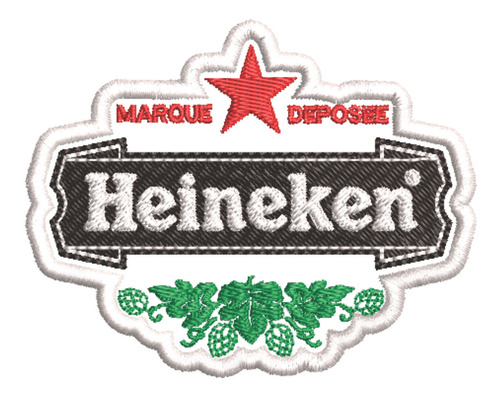Patch Bordado Energéticos Heineken Deposee 8x8cm