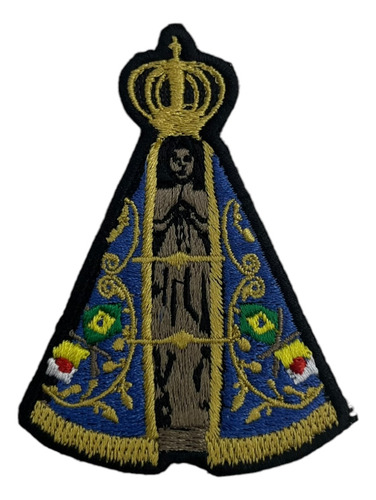 Patch Bordado Religiosos N S Aparecida 7,3x8cm