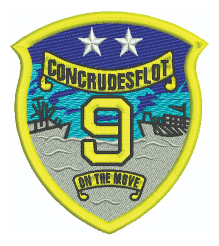 Patch Bordado Top Gun Concruders Flot 8,4x10cm