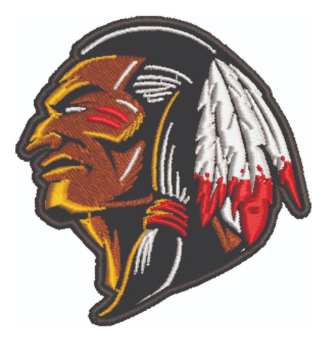 Patch Bordado Diversos Indio Apache 7,6x8cm