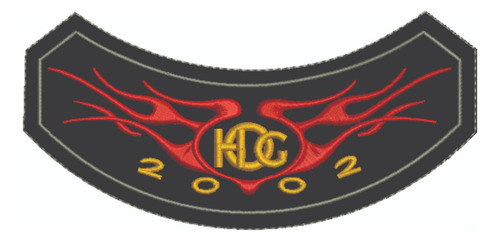 Patch Bordado Harley Davidson Hog 2002 Harley Davidson Anual 14,4x7cm