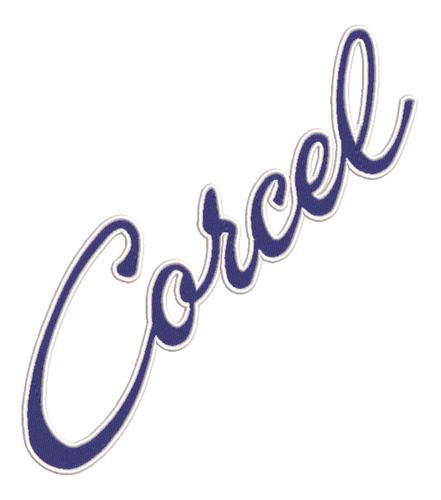 Patch Bordado Carros Corcel Logo 30x9,3cm